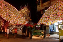 দিল্লীৰ কৃষকৰ আন্দোলন প্রতিকীৰূপত প্রদর্শন কৰা হব কলকাতাৰ পূজা মণ্ডপত