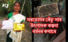কেঁচু সাৰ উৎপাদনেৰে স্বাৱলম্বিতাৰ নিদৰ্শন সৰভোগৰ কল্পনা বৰ্মনৰ
