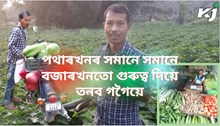 গ্ৰীষ্মকালীন শাক-পাচলিৰ খেতিৰ পৰাই ২-৩ লাখ উপাৰ্জন চৰাইদেউৰ তনৱ গগৈৰ