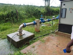 Water pump set supply scheme