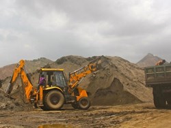 Illegal mining in puthimari River