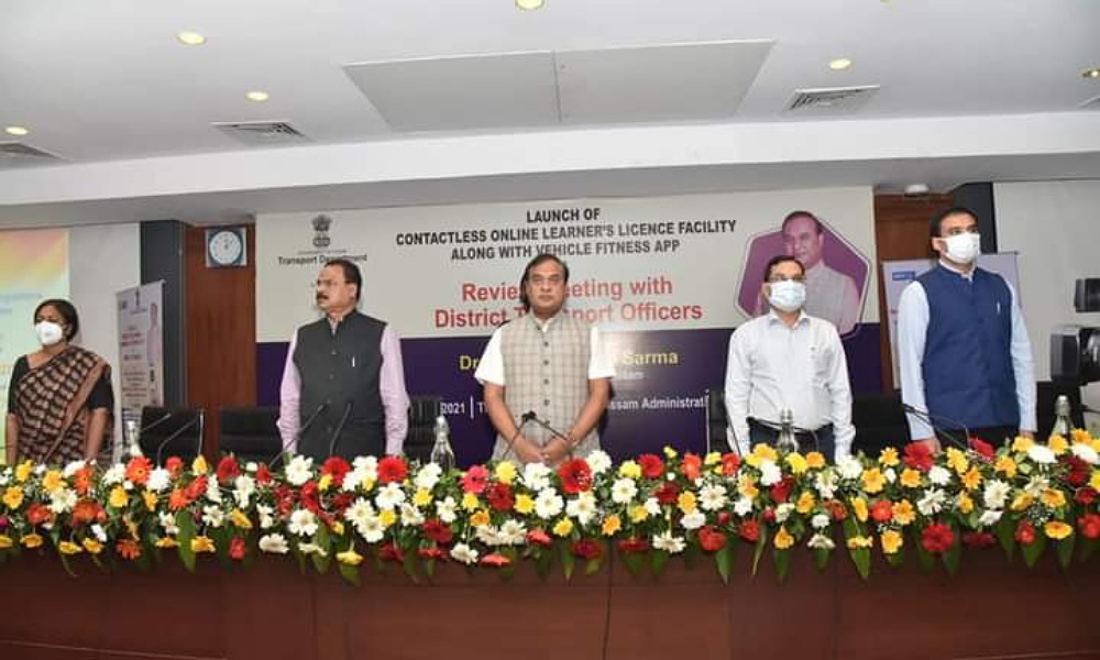 Assam CM Himanta Biswa Sarma launched contactless online learner's licence facility on 2nd September