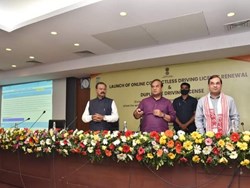 cm himanta biswa sarma launched online contactless driving license renewal and puplicate driving licence service
