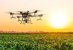 modern equipment drone for agriculture