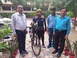 #HarGharTiranga: The Bicycle Man of Indian Agriculture Neeraj Prajapati  is  at Krishi Jagran