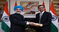Google CEO Sundar Pichai honoured with 'Padma Bhushan' award