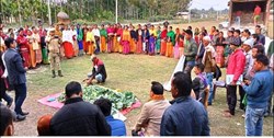 Pig farmers get boots, umbrellas and water pumps in Bisawanath