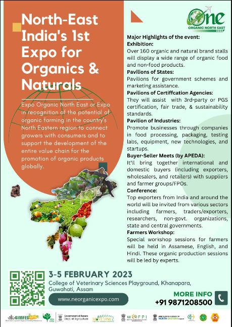 Benifit of  1st Expo Organic North-East 2023