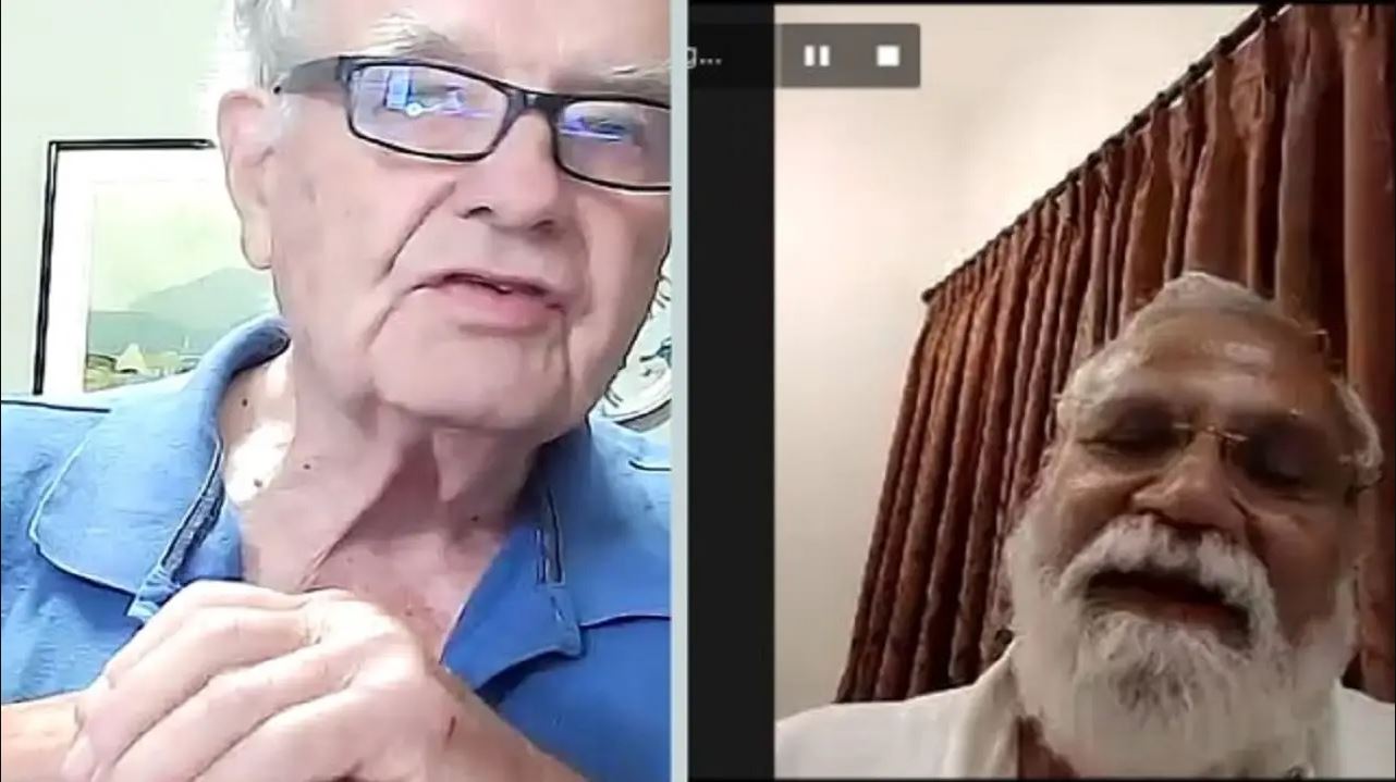 Founder of Vetiver Network International Dick Grimshaw (Left) and Founder of First World Community Dr CK Ashok (Right)