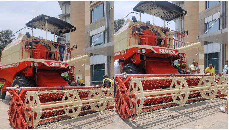 Mahindra & Mahindra Launches 'Swaraj 8200 Wheel Harvester'
