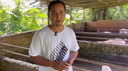 Pig farmer Ankur Gogoi
