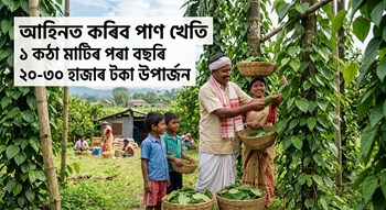 ১ কঠা মাটিৰ পৰা বছৰি ২০-৩০ হাজাৰ টকা উপাৰ্জন